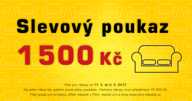 JENA nábytek Plzeň: Výprodej vystavených kusů startuje - 1 500 Kč sleva