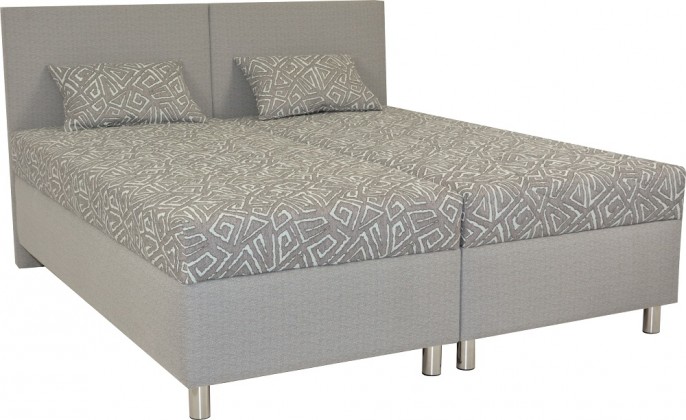 Čalouněná postel Colorado 180x200, šedá, vč. matrace a úp