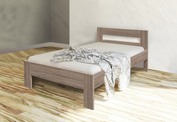 Dřevěná postel Nikola II 90x200 cm, dub