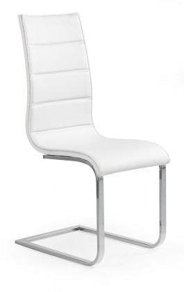 K104 - Jídelní židle (bílá, stříbrná)