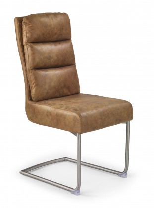 K207 - Jídelní židle (hnědá, stříbrná)