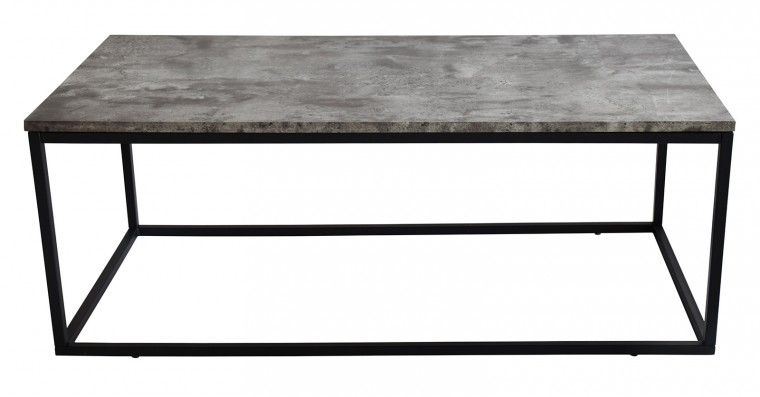 Konferenční stolek Beside - černé nohy (kov, lamino)