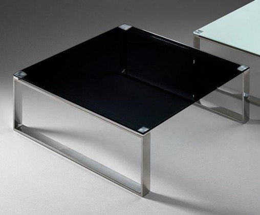 Stain - Konferenční stolek (černá, 80x80 cm)