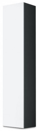 Vigo - Vitrína závěsná 180, 1x dveře (šedá/bílá lesk)